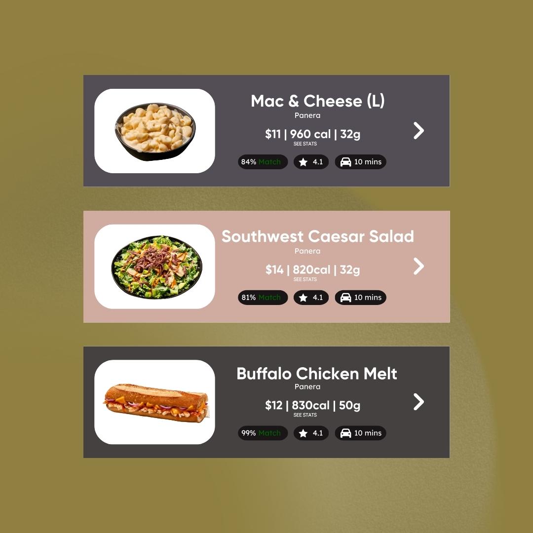Three protein packed meals from Panera Bread